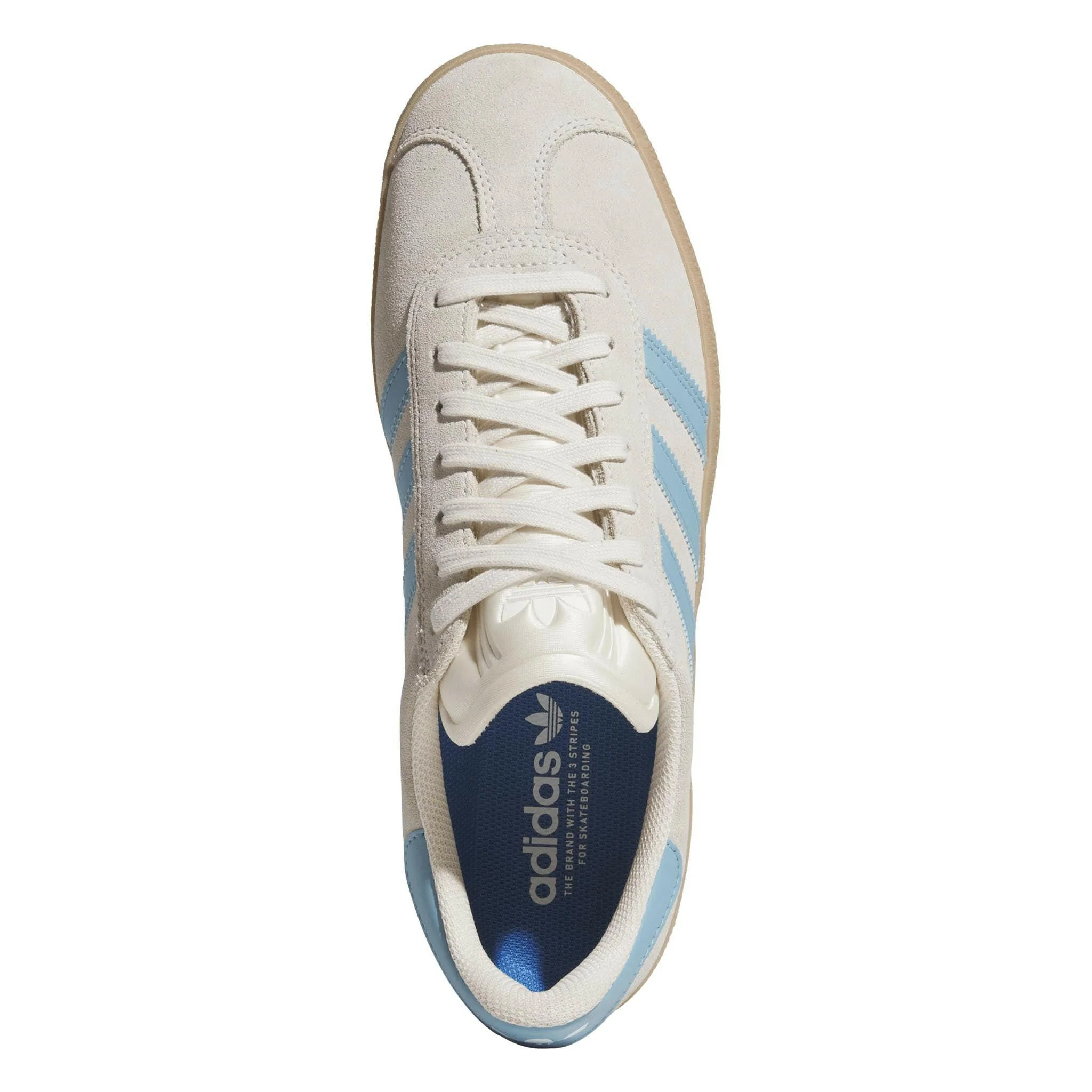 Adidas - Gazelle Adv Shoes White/Blue/Gum - Image 7