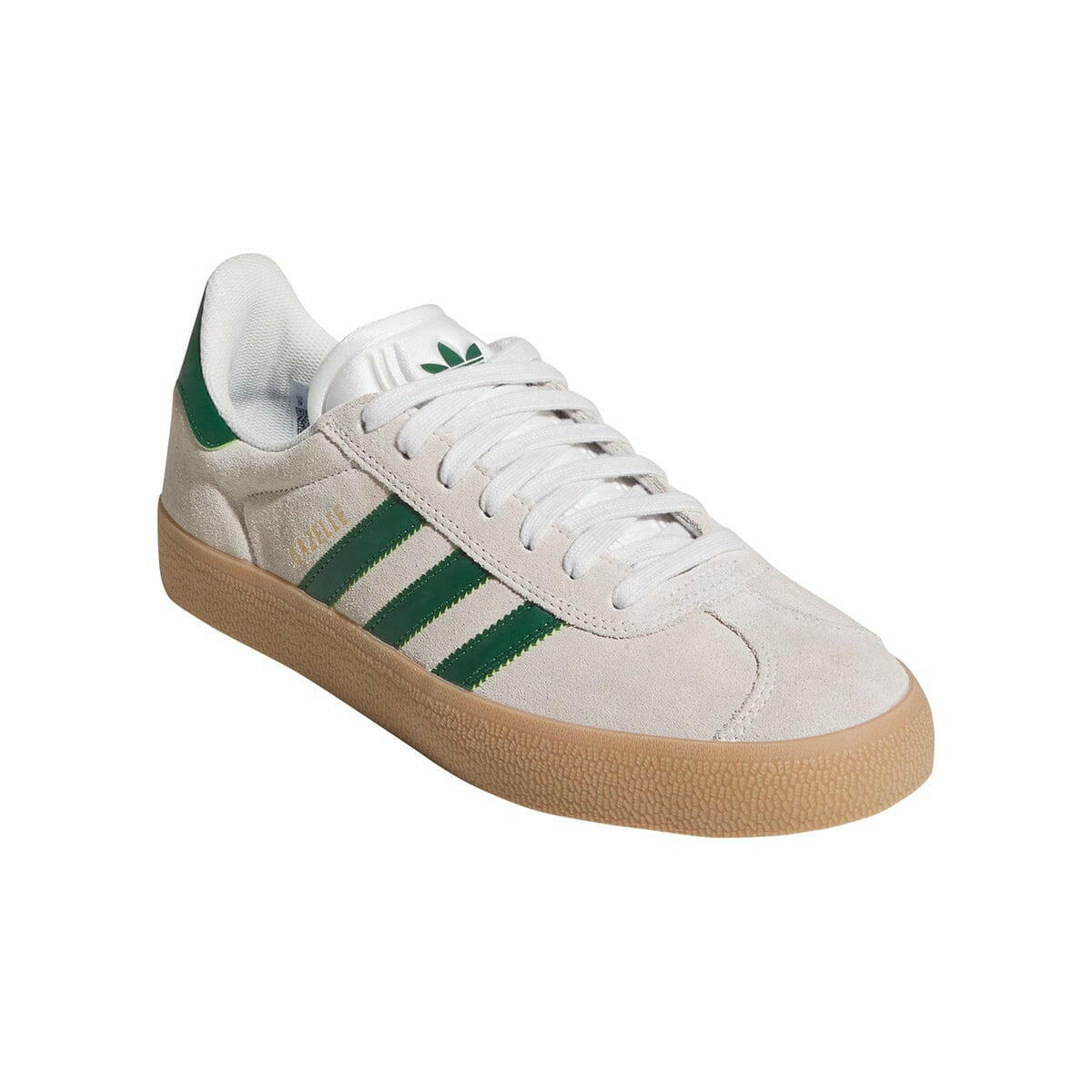 Adidas - Gazelle Adv Shoes White/Green/Gum - Image 4