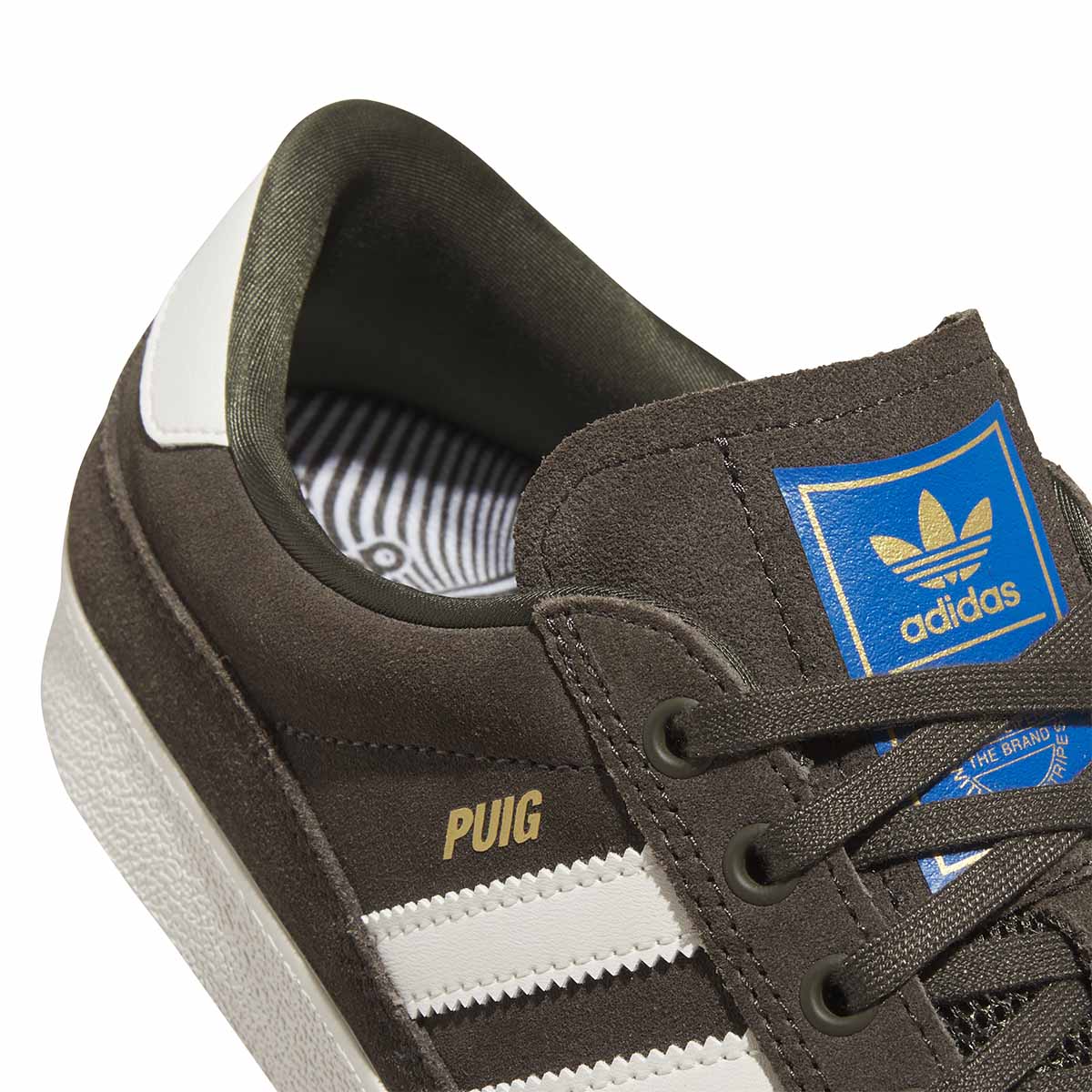 Adidas - Puig Indoor Shoes Olive/Off White/Blue Bird - Image 4