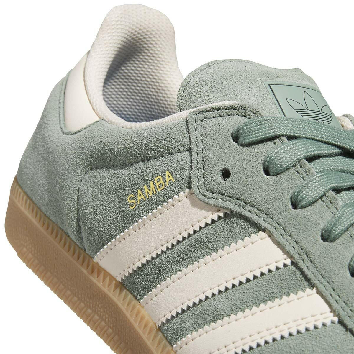 Adidas - Samba Adv Shoes Silver Green/White/Gold - Image 4