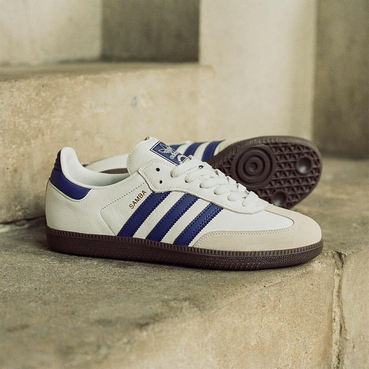 Adidas - Samba Adv Shoes White/Purple/Gold - Image 6