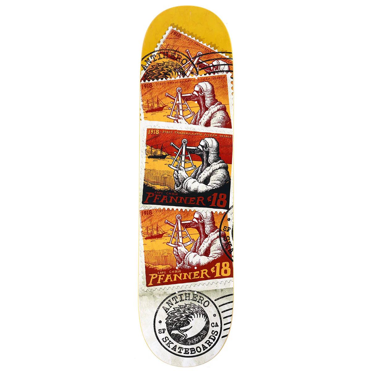 Anti Hero - Chris Pfanner Postal 8.25 Skateboard Deck