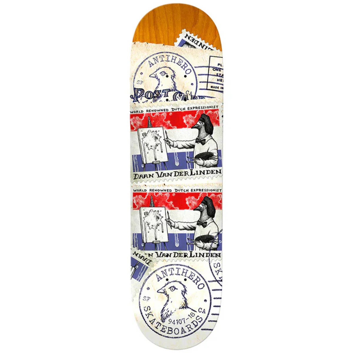 Anti Hero - Daan Postal 8.5 Skateboard Deck