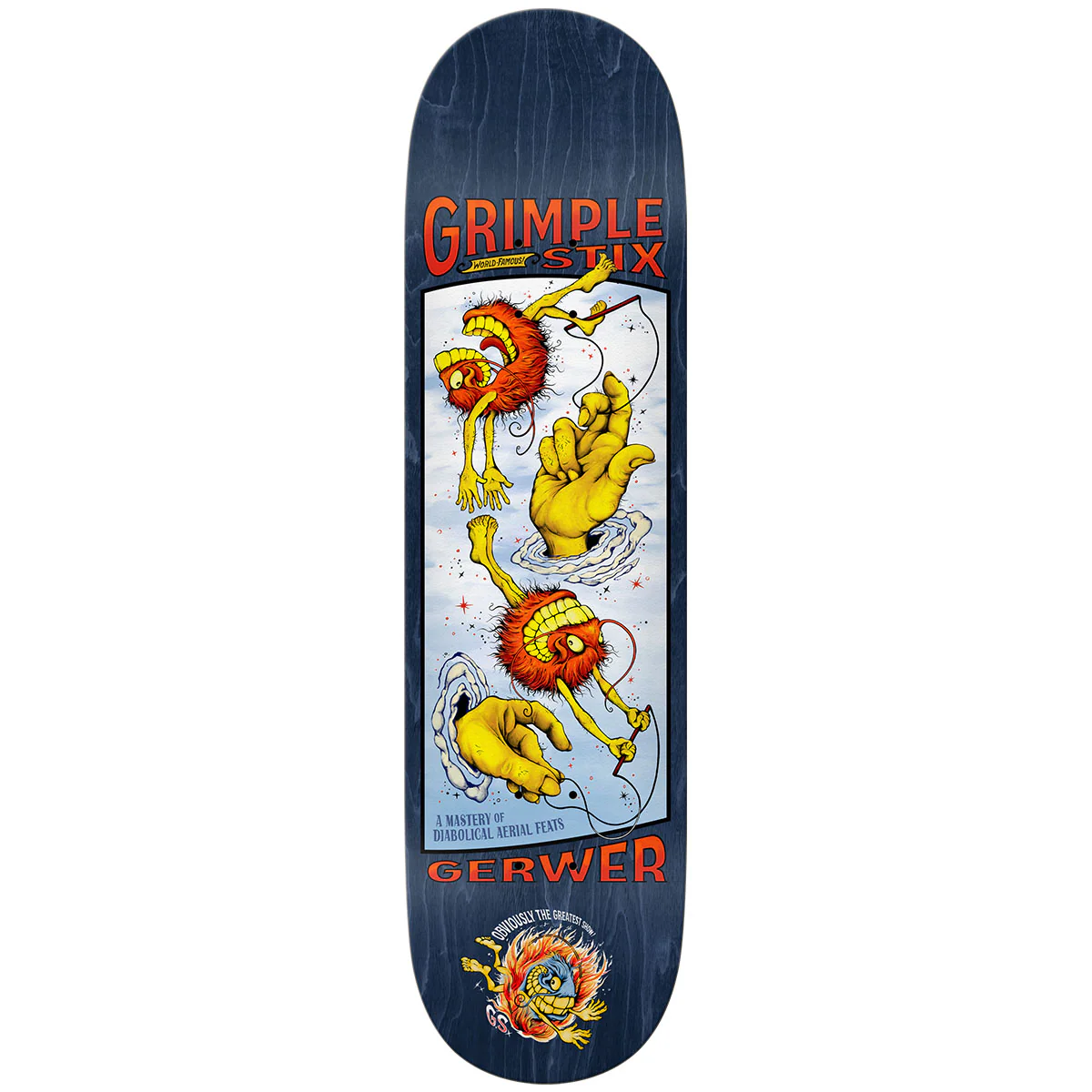 Anti Hero - Frank Gerwer Grimplestix Obvious Greats 8.25 Skateboard Deck