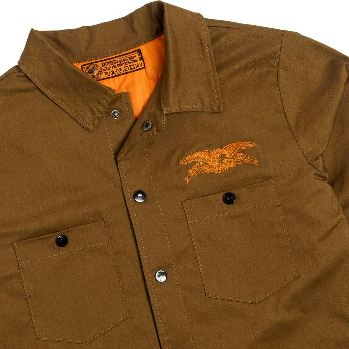 Anti Hero - Hecho Por Skate Shirt Jacket Brown - Image 3