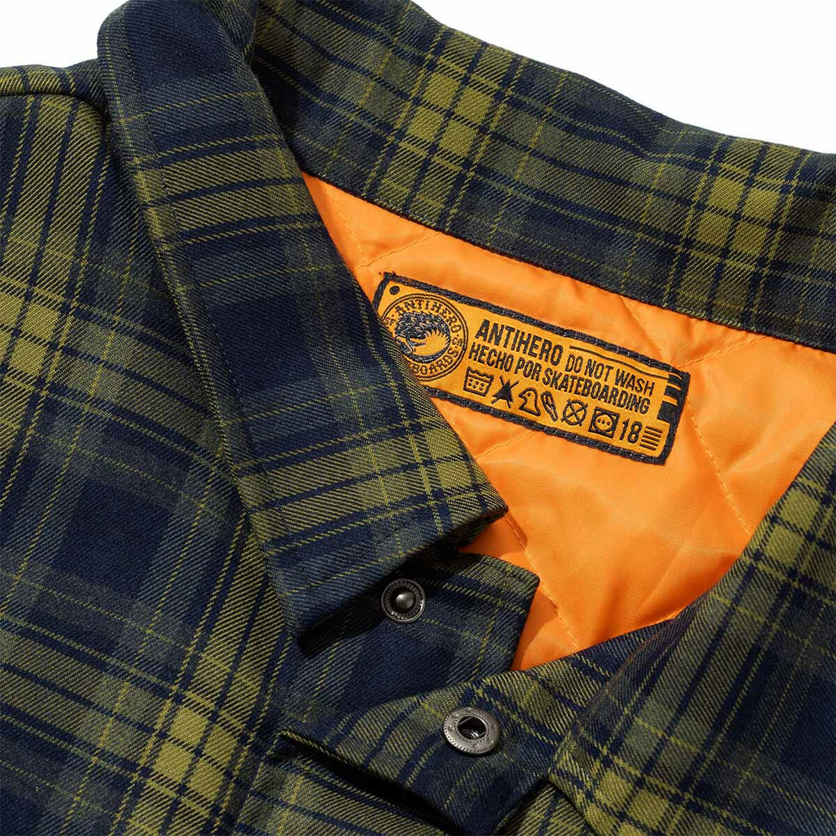 Anti Hero - Hecho Por Skate Shirt Jacket Plaid - Image 3