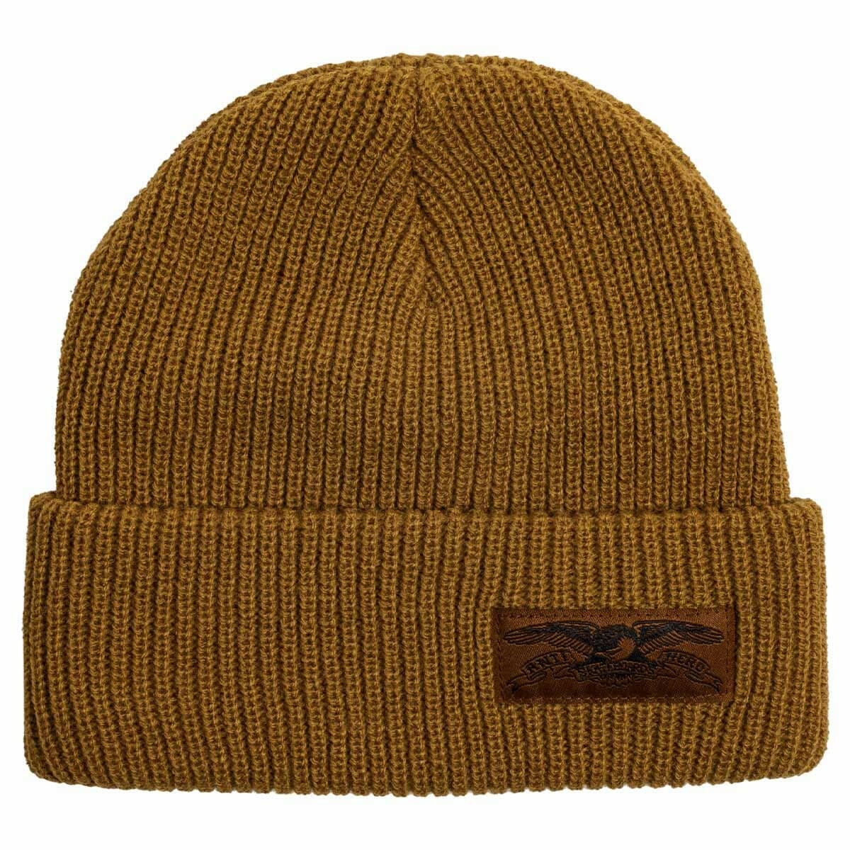 Anti Hero - Stock Eagle Label Cuff Beanie Light Brown