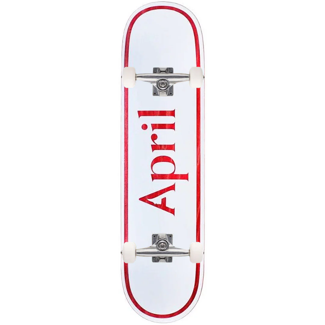 April - Red OG Logo 7.5 Complete Skateboard