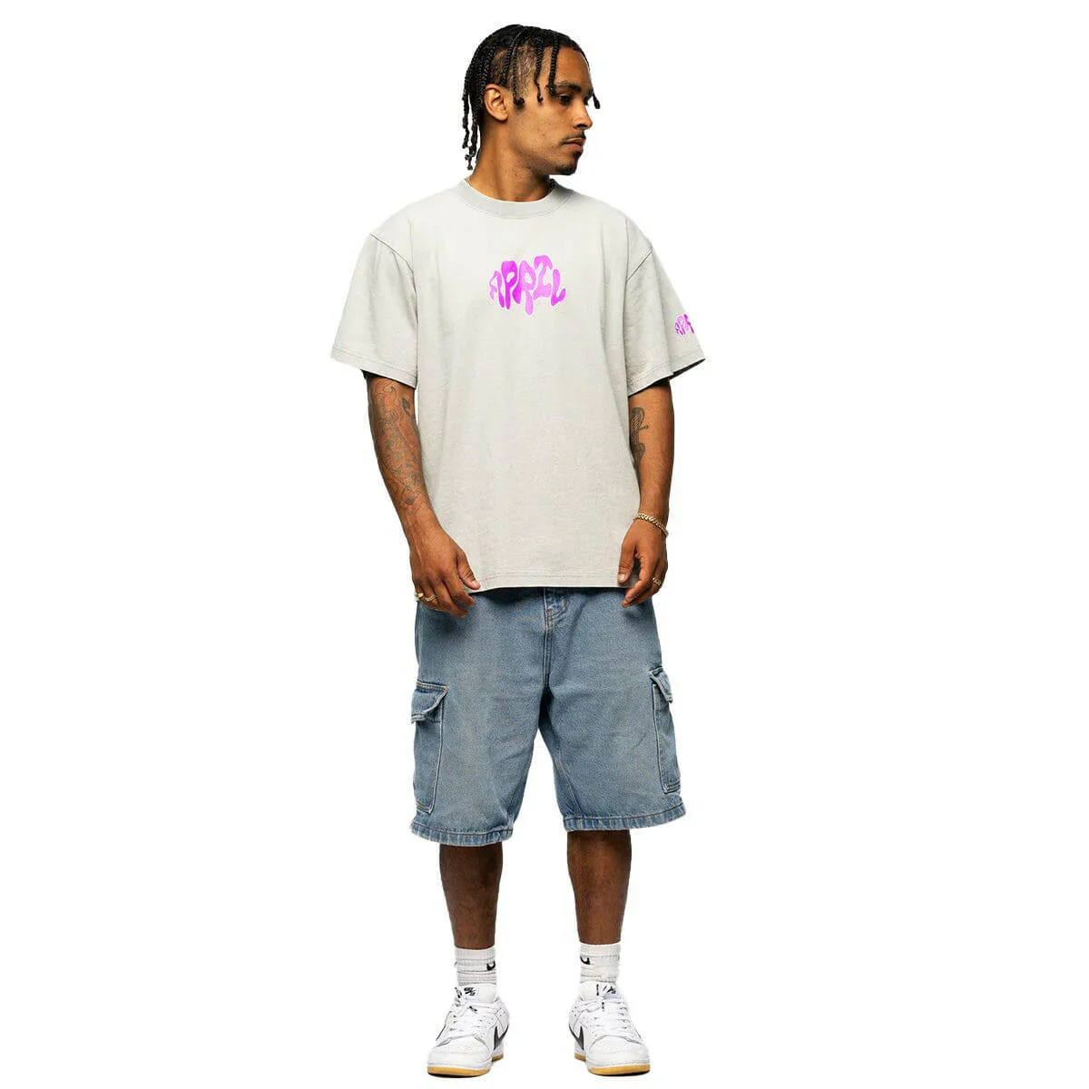 April - Warped Tee Grey - Image 2