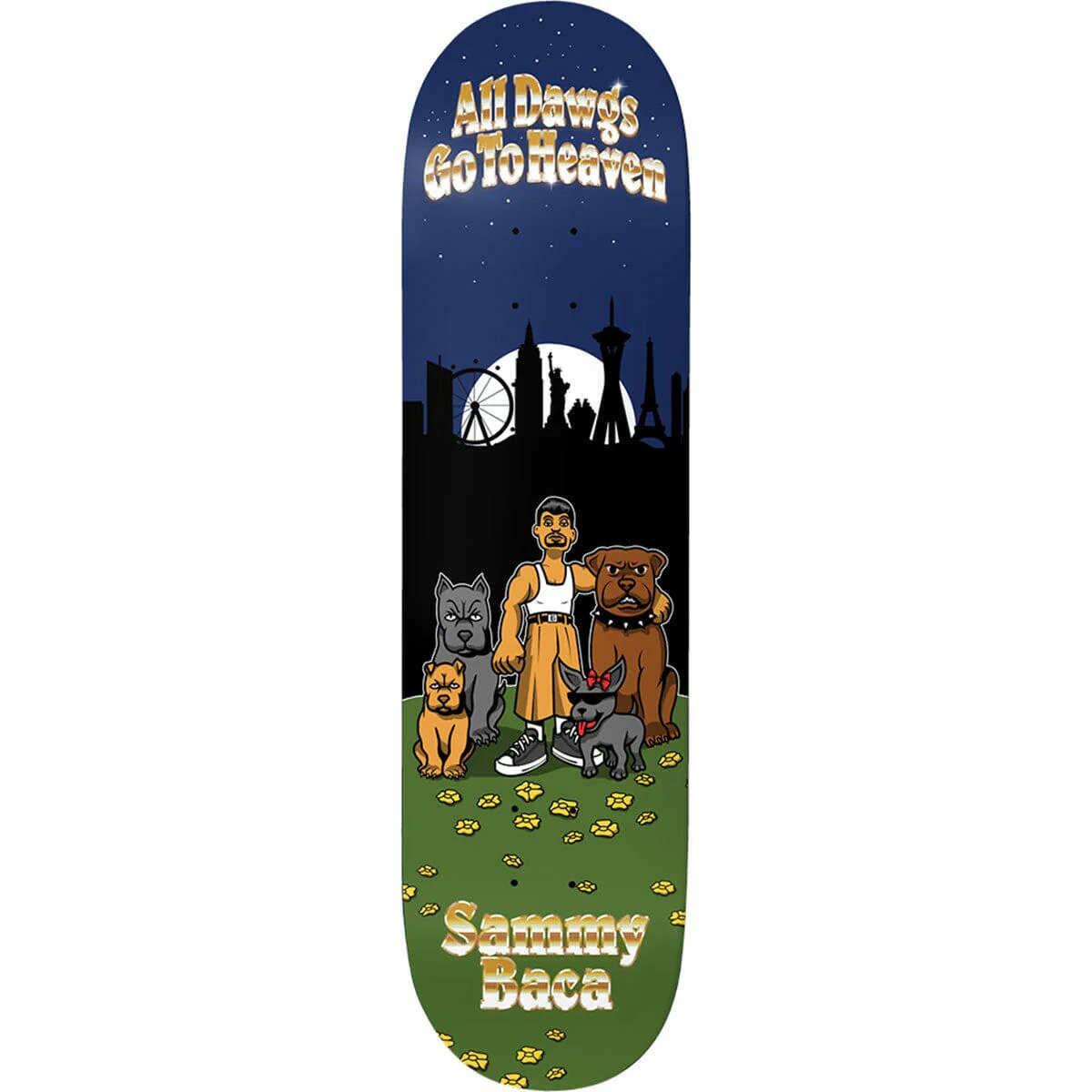 Baker - Sammy Baca All Dawgs Go To Heaven 8.5 Skateboard Deck