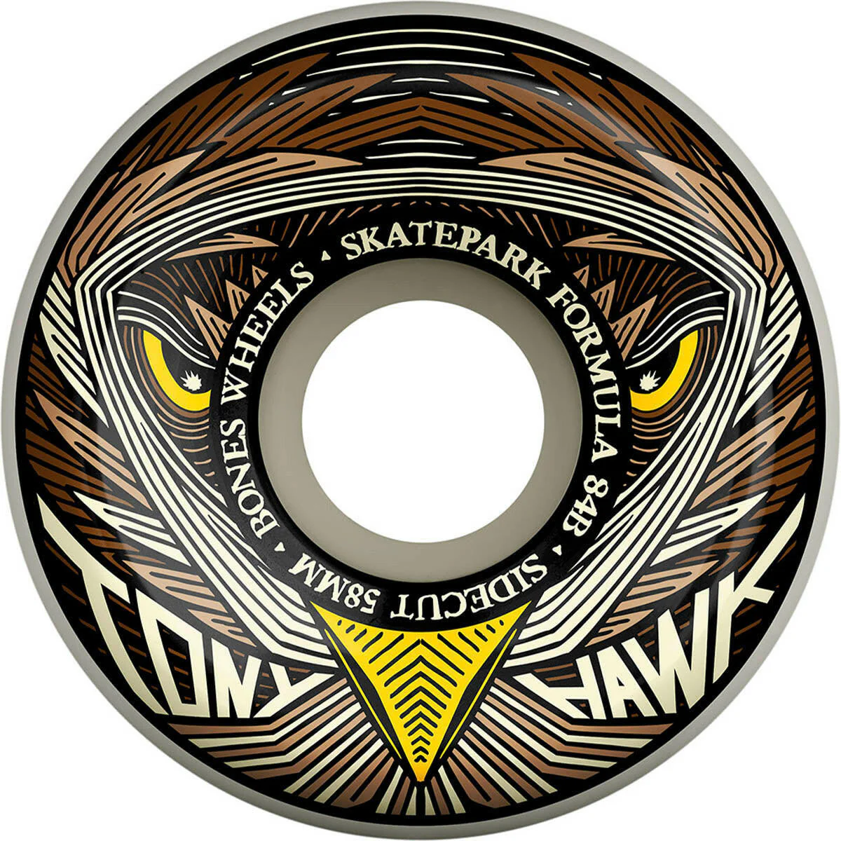 Bones - Hawk Night Hawk 58MM 104A P5 Sidecut SPF Skateboard Wheels