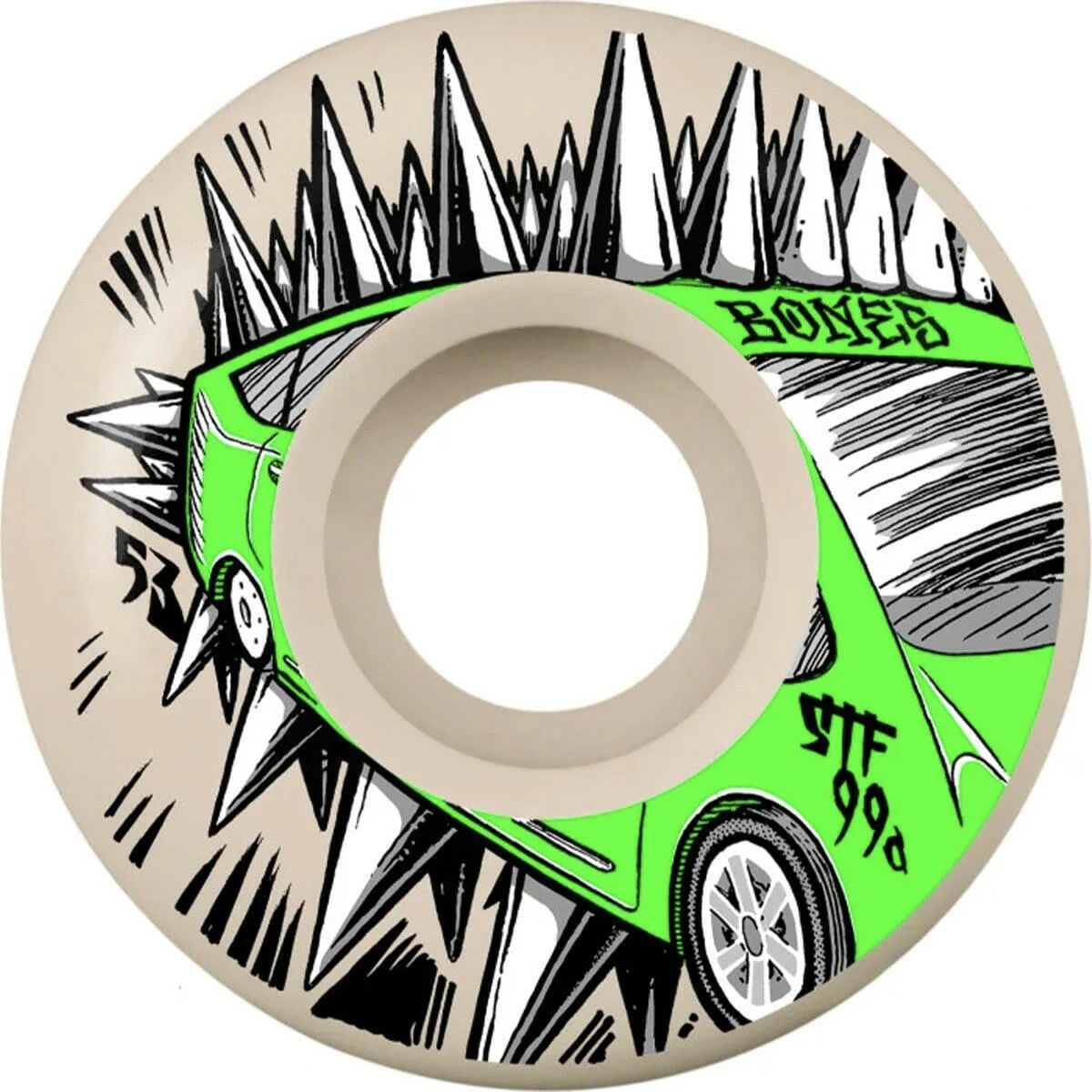 Bones - Judas Prius 53MM 99A V2 Locks STF Skateboard Wheels