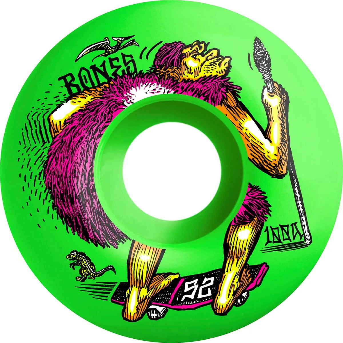 Bones - OG Formula NEONderthal 52MM 100A V4 Skateboard Wheels