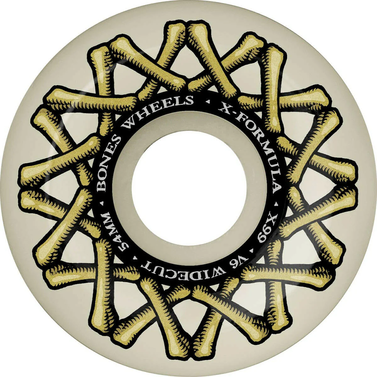 Bones - XF 54MM 99A V6 Widecut Skateboard Wheels