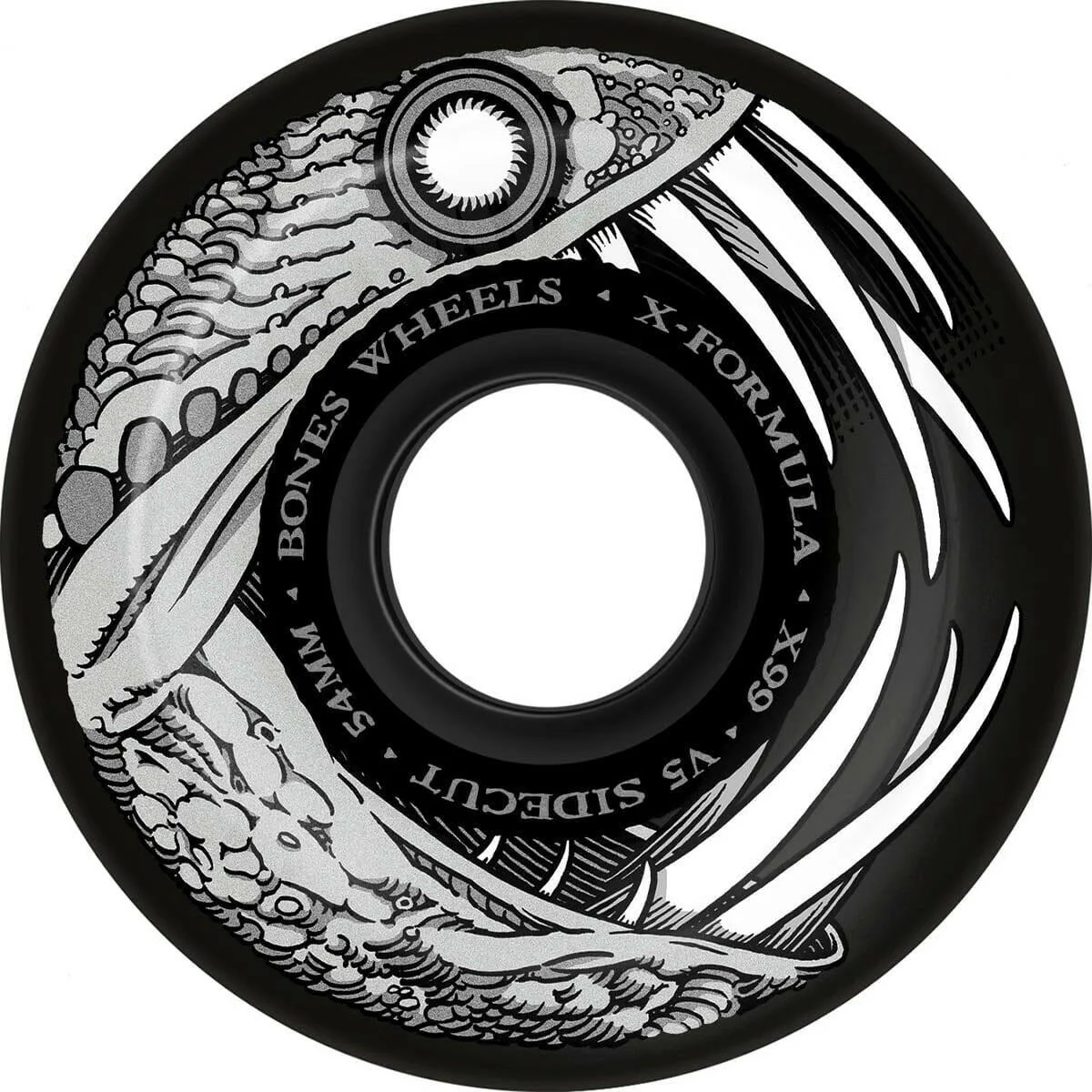 Bones - XF Dark Waters 54MM 99A V5 Sidecut Skateboard Wheels