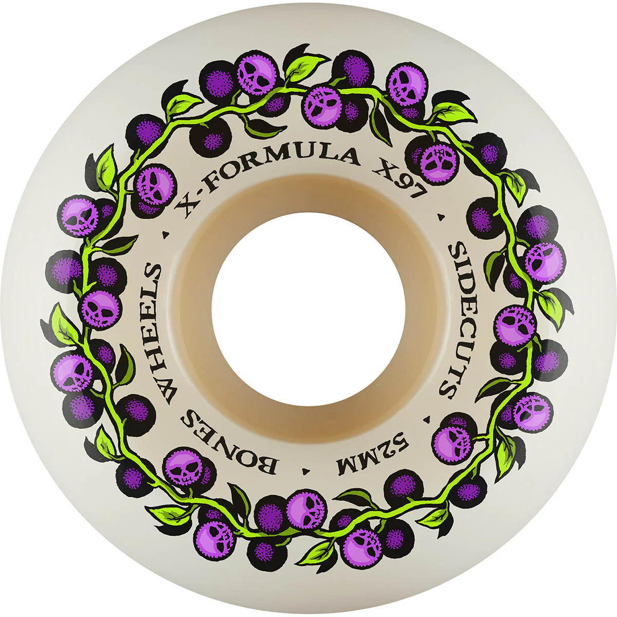 Bones - XF Skull Berries 52MM 97A V5 Sidecut Skateboard Wheels