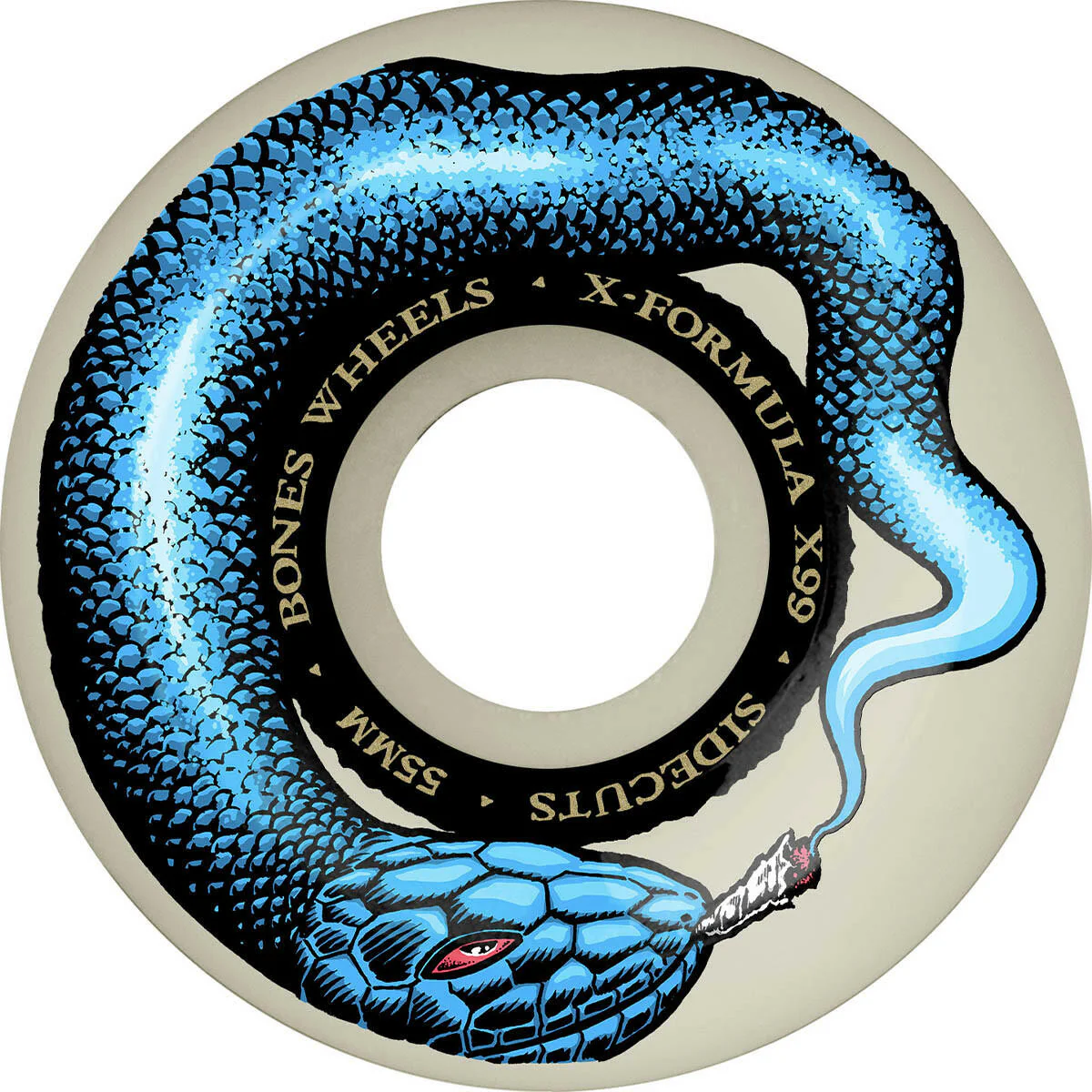 Bones - XF Smokin Snake 55MM 99A V5 Sidecut Skateboard Wheels