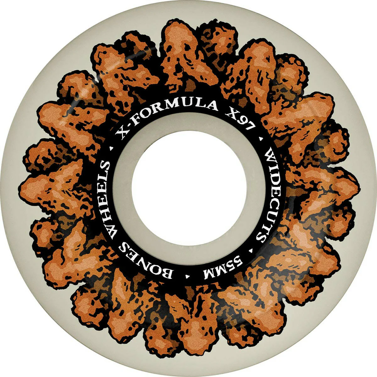 Bones - XF Wingin It 55MM 97A V6 Widecut Skateboard Wheels