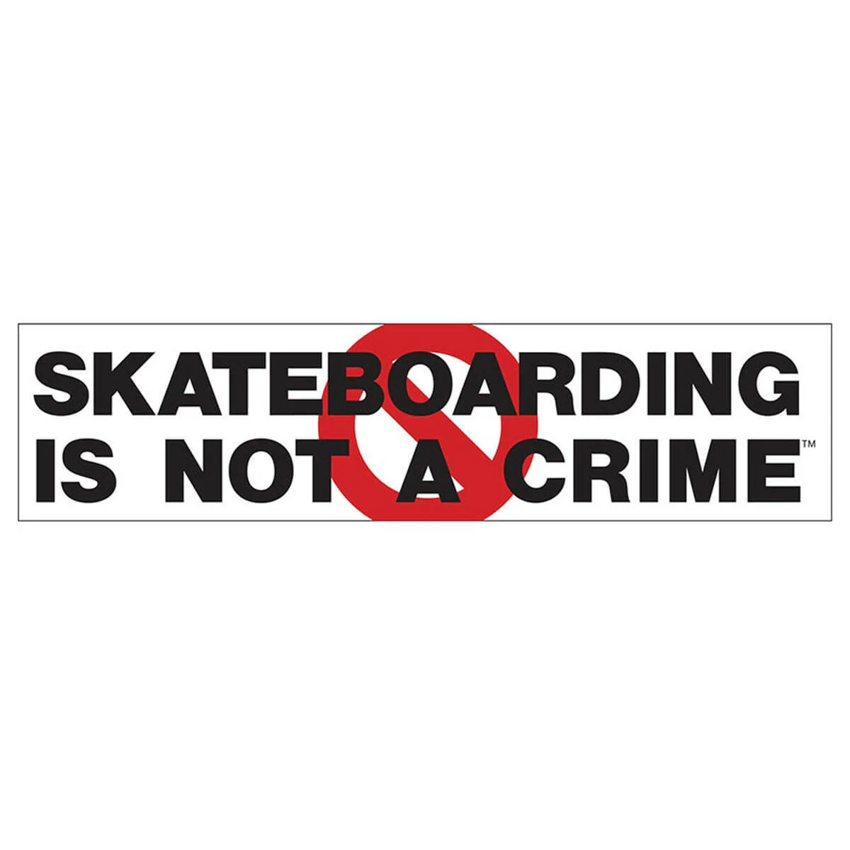 Bullet - Skateboarding Is Not A Crime 10" Sticker