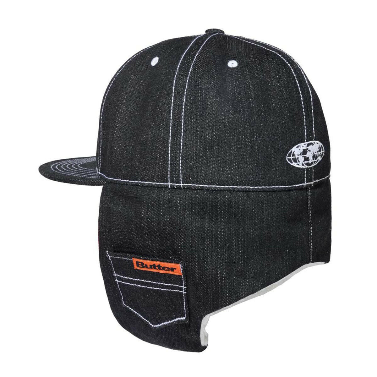 Butter Goods - Adilson Flap Cap Black - Image 2