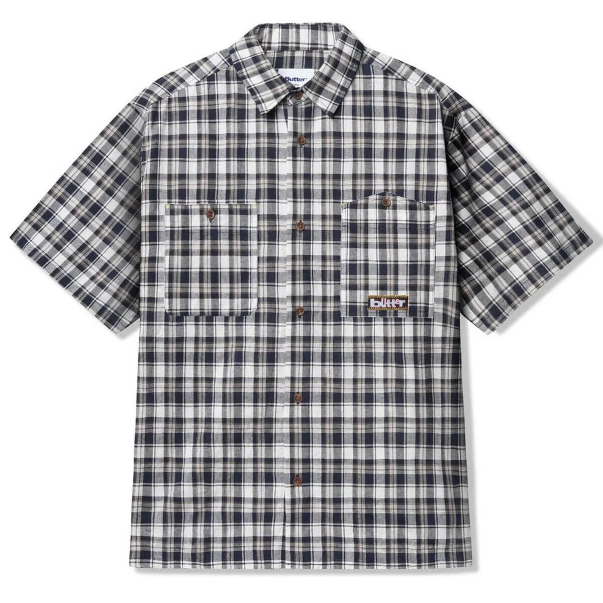 Butter Goods - Asymmetrical S/S Shirt Navy