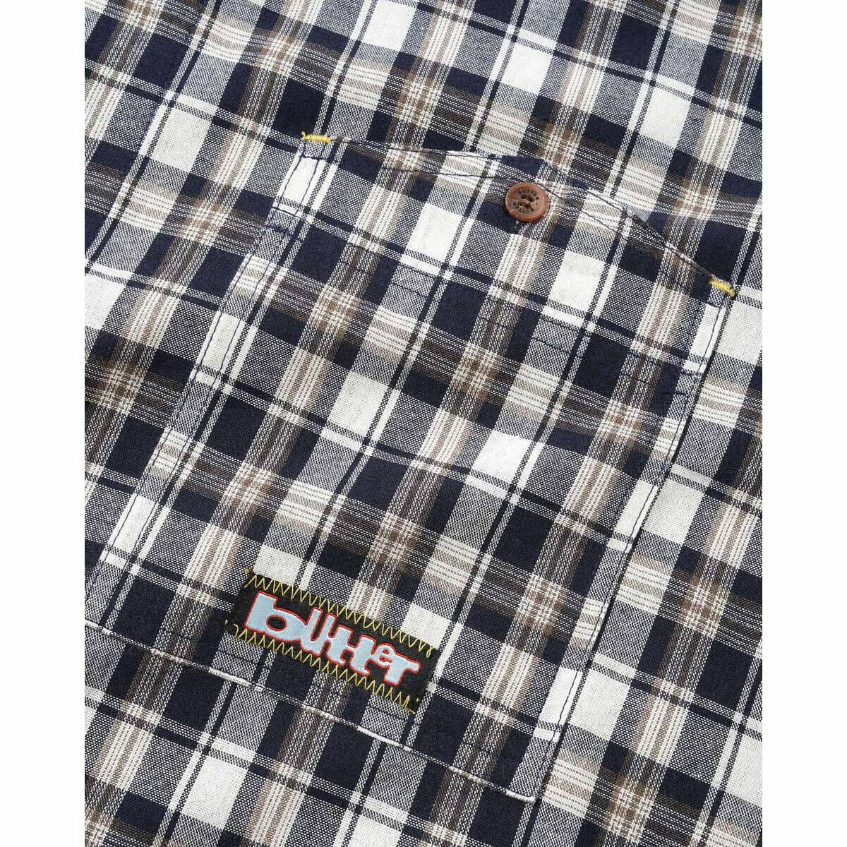 Butter Goods - Asymmetrical S/S Shirt Navy - Image 2