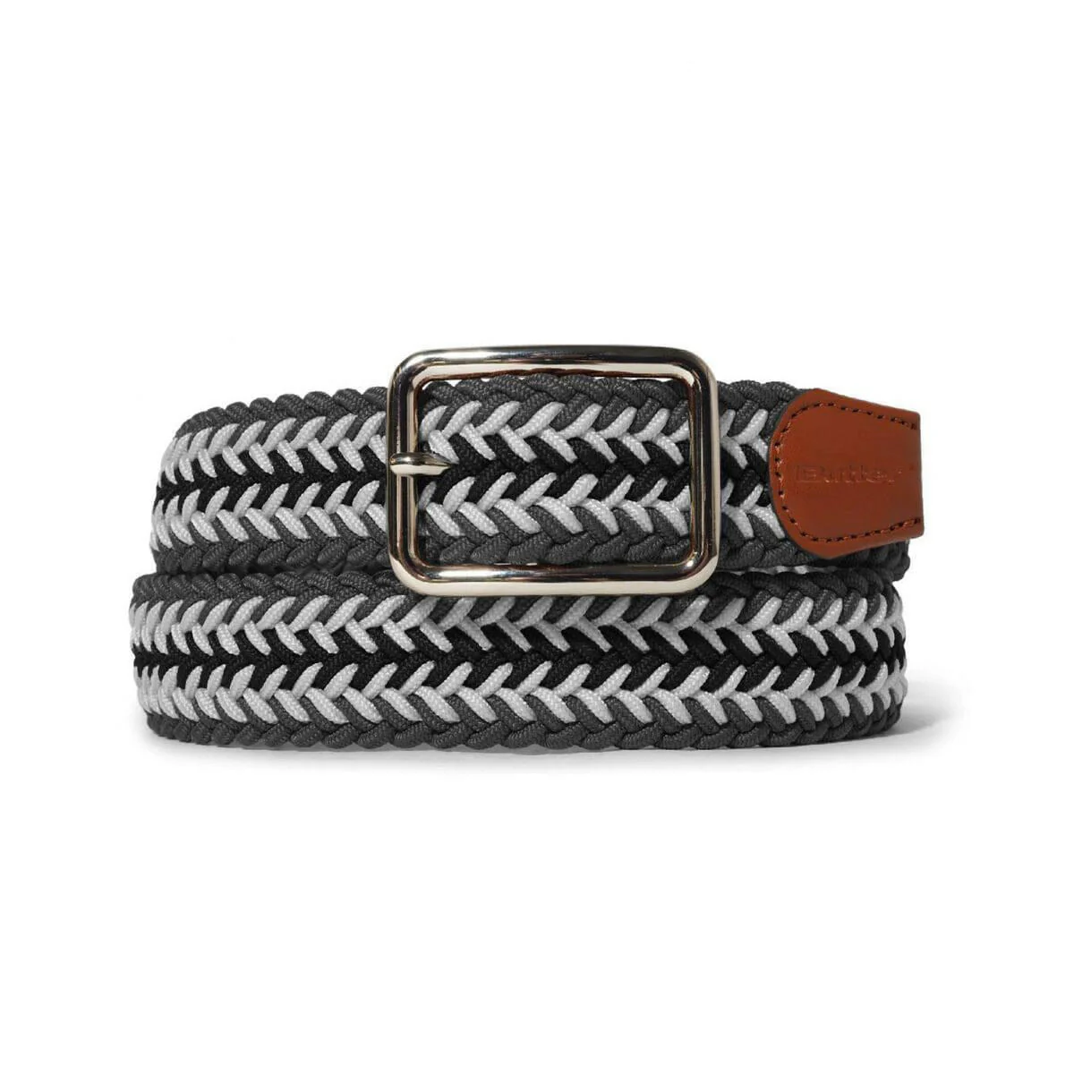 Butter Goods - Braided Belt Charcoal