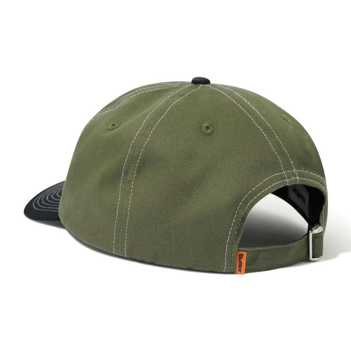 Butter Goods - Lock 6 Panel Cap Army/Black - Image 2