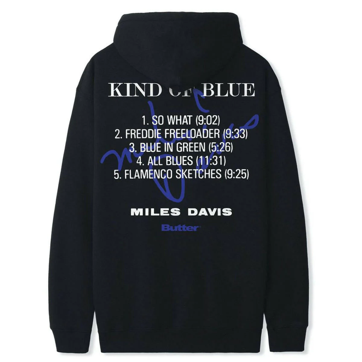 Butter Goods - Miles Davis Kind Of Blue Hoodie Black - Image 2