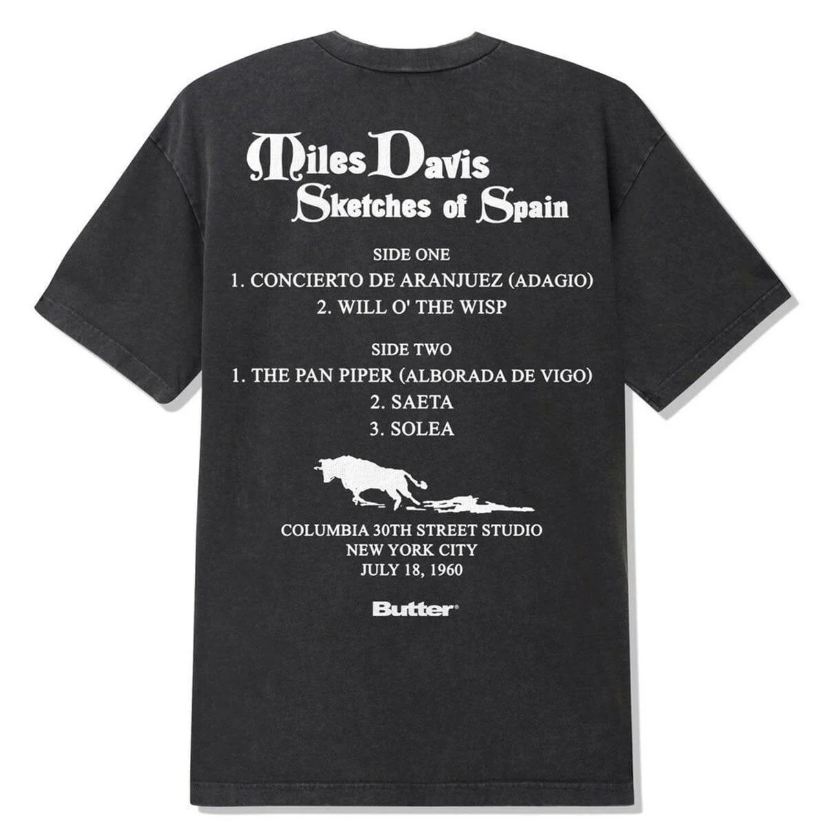 Butter Goods - Miles Davis Sketches Of Spain Tee Black - Image 2