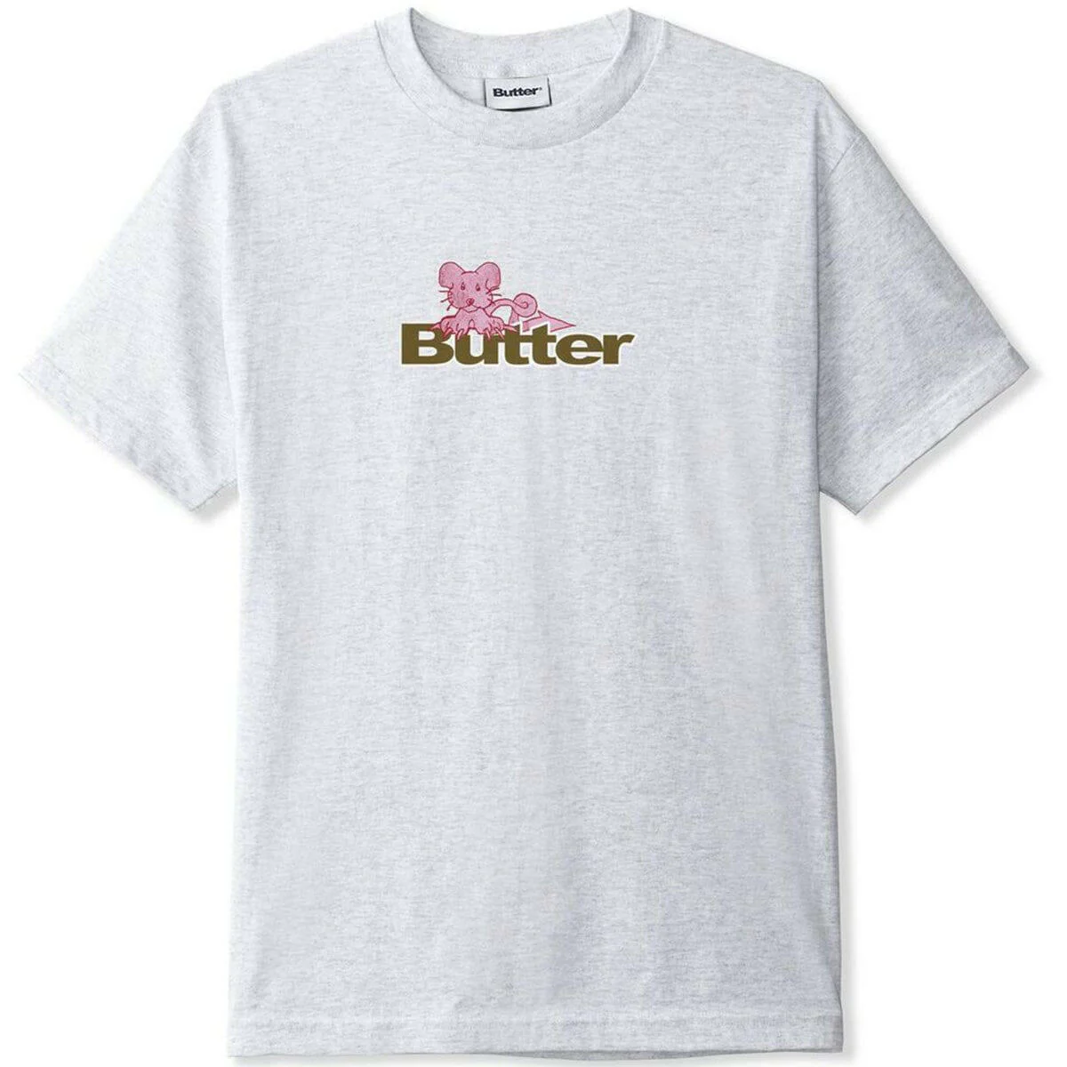 Butter Goods - Rat Logo Tee Ash