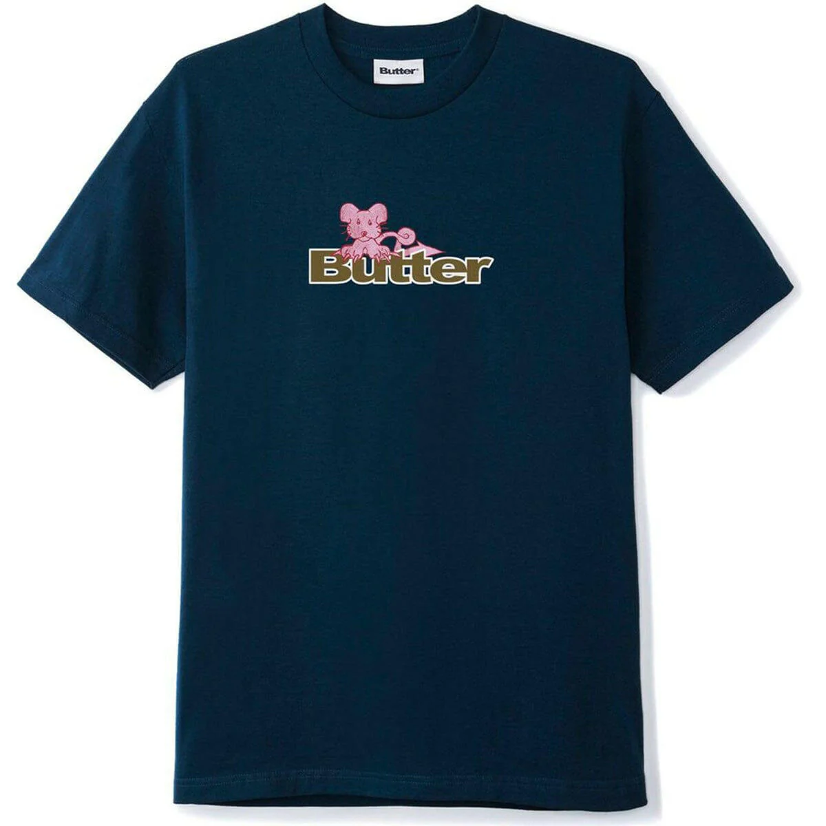 Butter Goods - Rat Logo Tee Black Navy