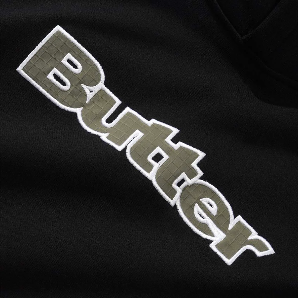 Butter Goods - Ripstop Logo Applique Hoodie Black - Image 2