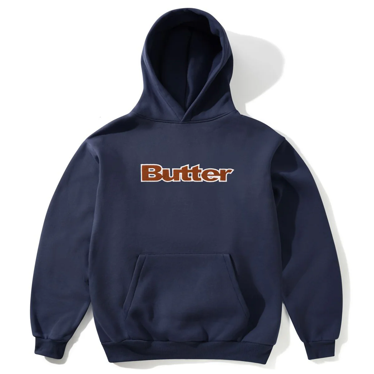 Butter Goods - Ripstop Logo Applique Hoodie Navy