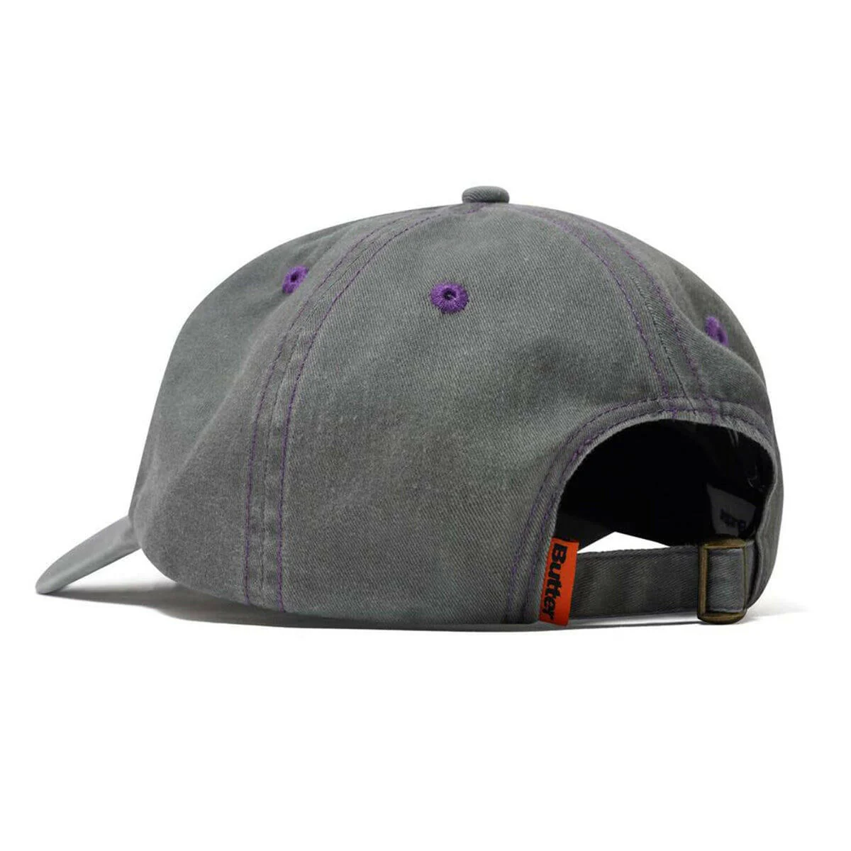 Butter Goods - Rounded Logo 6 Panel Cap Washed Grey - Image 2