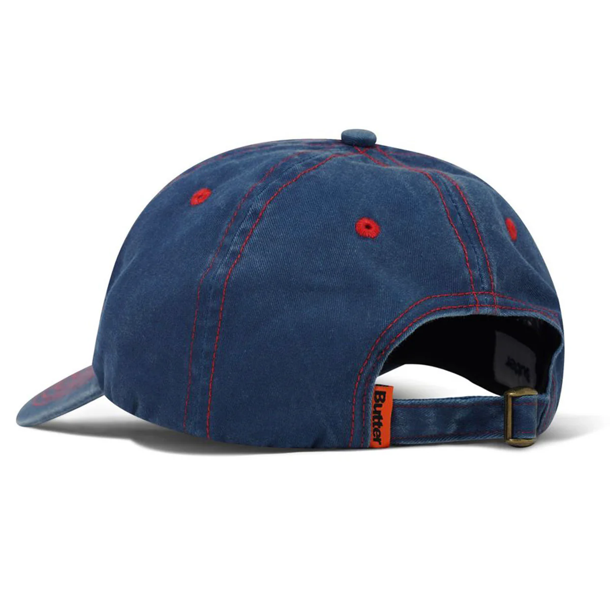 Butter Goods - Rounded Logo 6 Panel Cap Washed Navy - Image 2