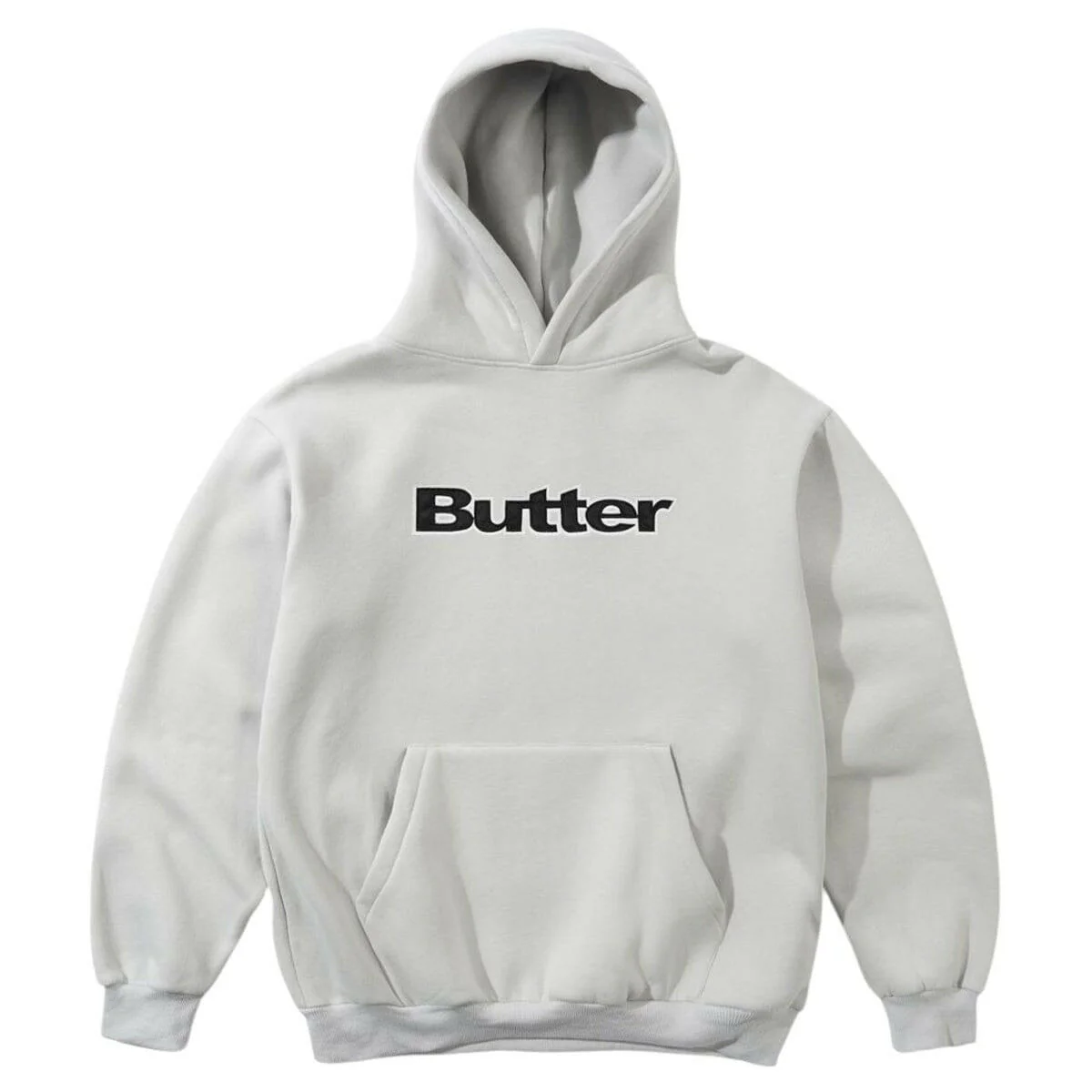 Butter Goods - Satin Logo Applique Hoodie Cement