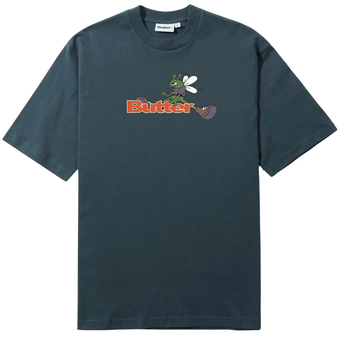 Butter Goods - Skeeter Logo Tee Steel Blue