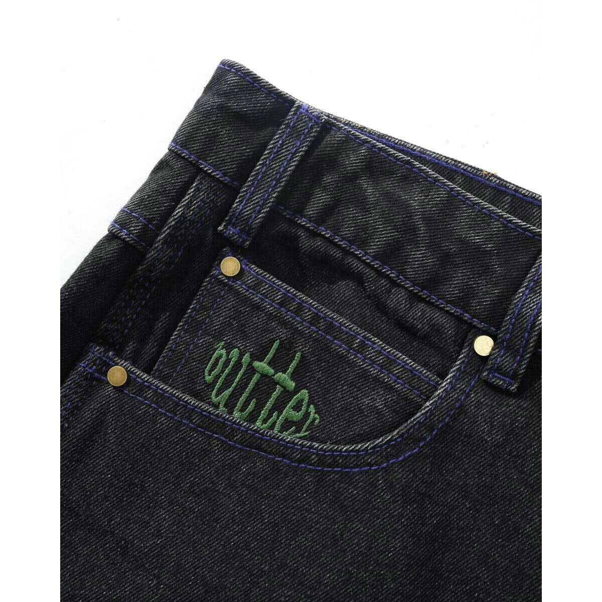 Butter Goods - Spider Denim Jeans Washed Black - Image 4