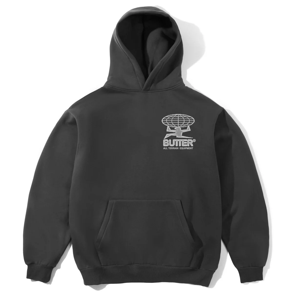 Butter Goods - Terrain Hoodie Washed Black