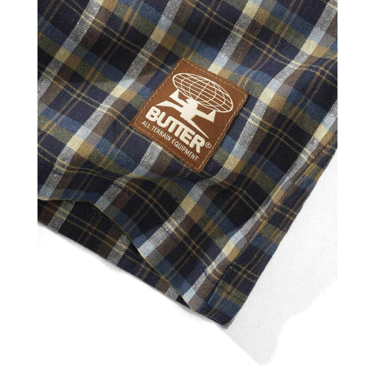 Butter Goods - Terrain Plaid L/S Shirt Navy - Image 2