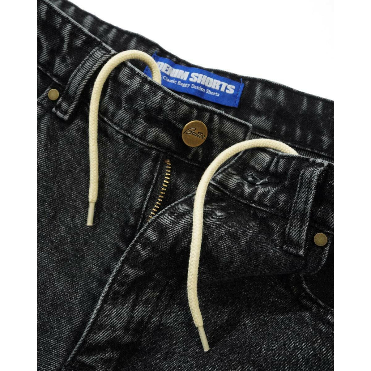 Butter Goods - Weathergear Denim Shorts Faded Black - Image 5
