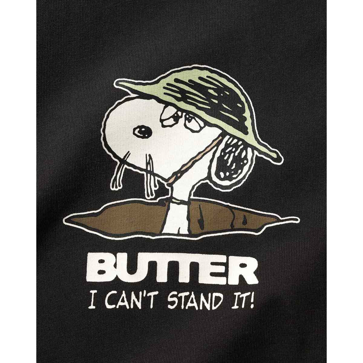Butter Goods - X Peanuts Can't Stand It Tee Washed Black - Image 2