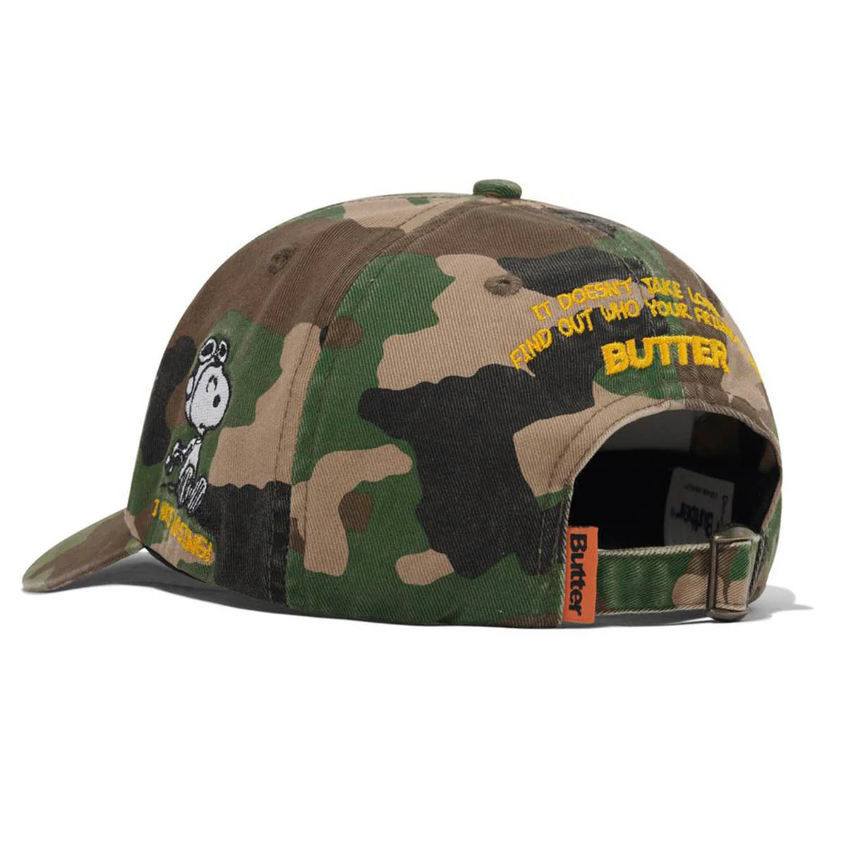 Butter Goods - X Peanuts Rats 6 Panel Cap Washed Camo - Image 2