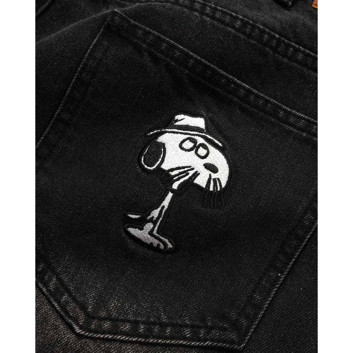 Butter Goods - X Peanuts Spike Denim Jeans Faded Black - Image 3