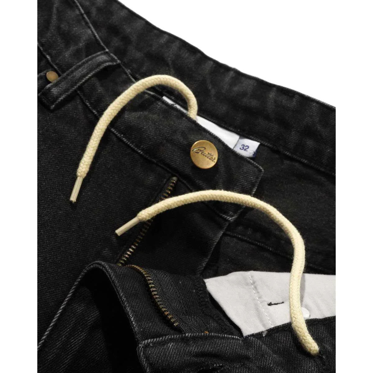 Butter Goods - X Peanuts Spike Denim Jeans Faded Black - Image 5