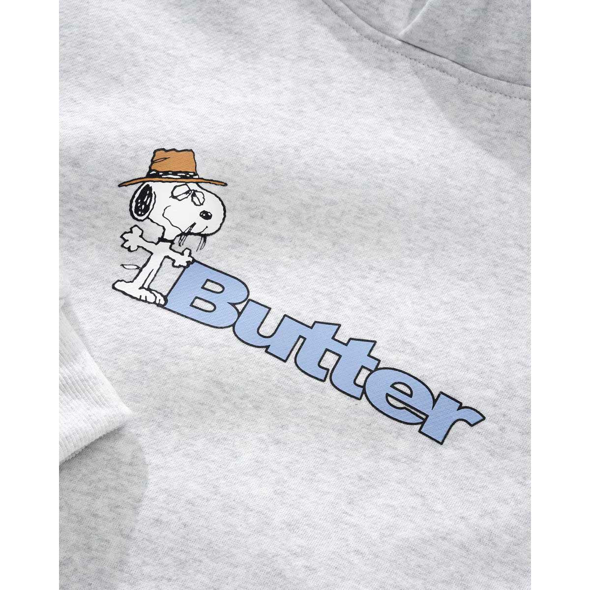 Butter Goods - X Peanuts Spike Logo Hoodie Ash - Image 2