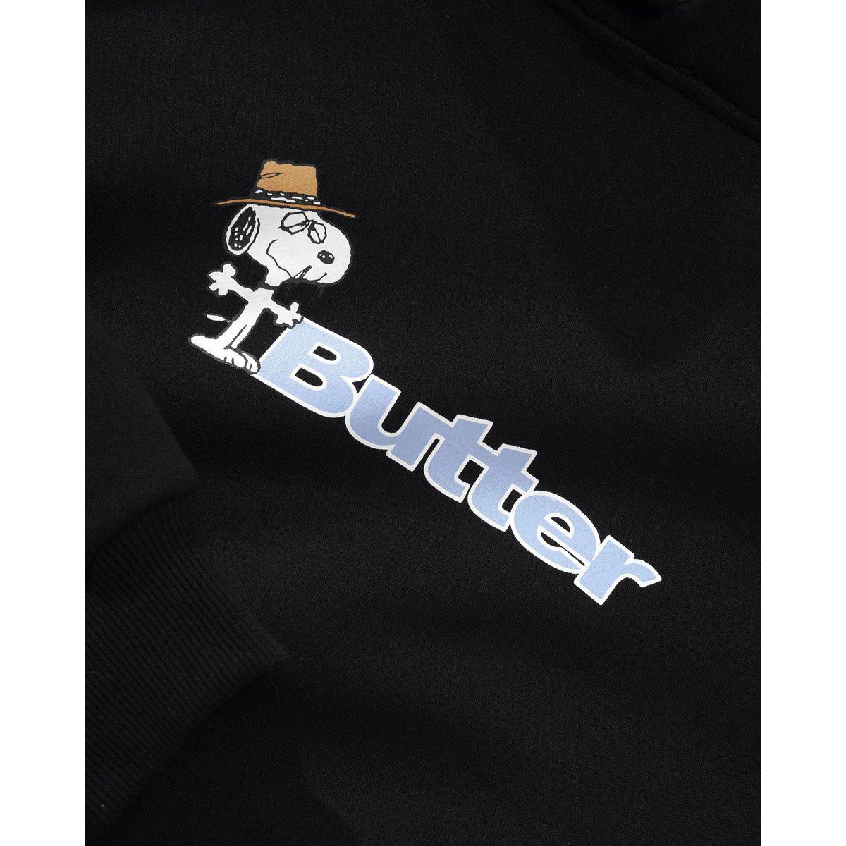 Butter Goods - X Peanuts Spike Logo Hoodie Black - Image 2
