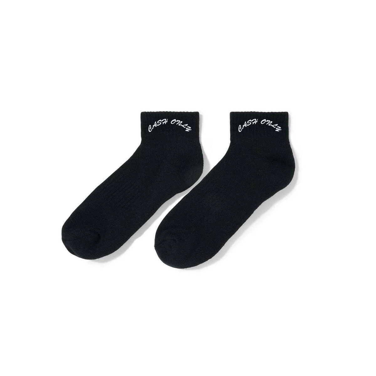 Cash Only - Logo Ankle Socks Black