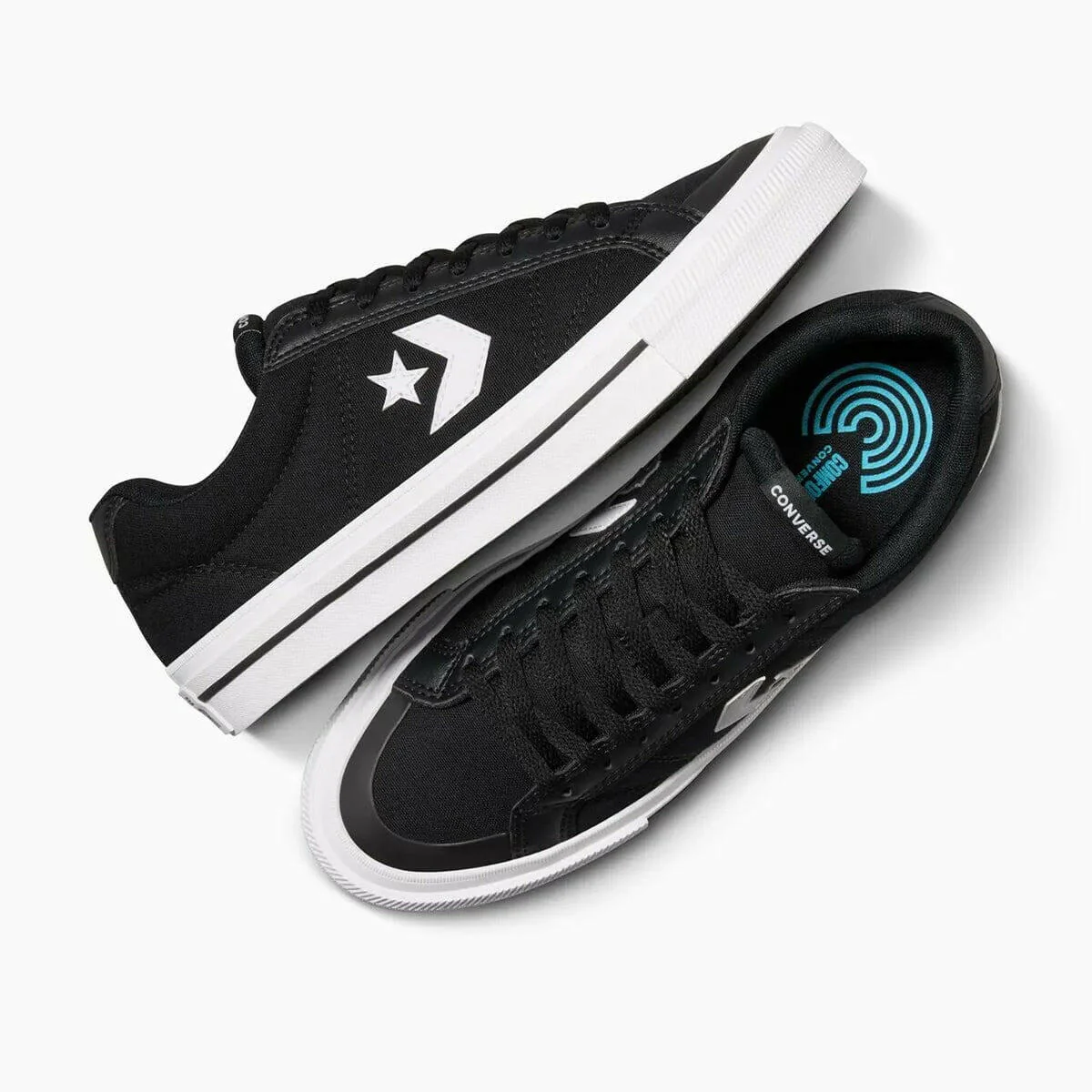 Converse - Sport Casual Low Shoes Black/Black/White - Image 4